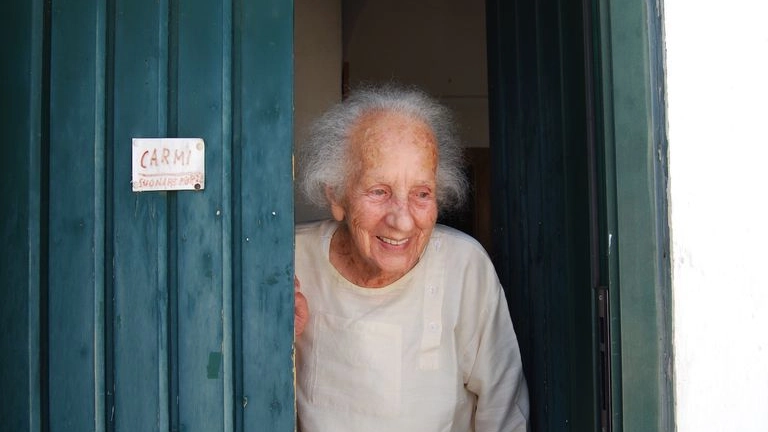 Lisetta Carmi a Cisternino (2017, foto di Giovanni Battista Martini)