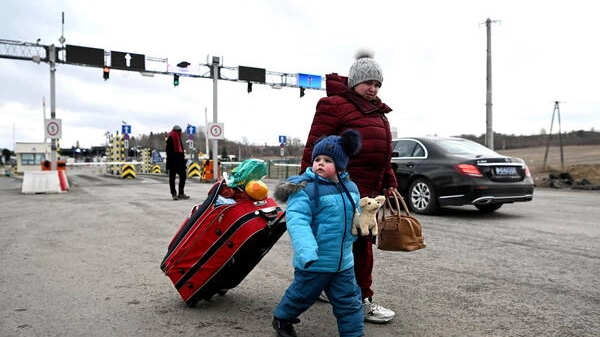 Rifugiati in fuga dall'Ucraina