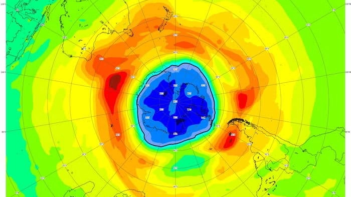 Ozone hole larger than Anntarctica
