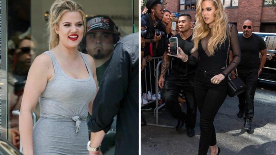 Khloé Kardashian prima e dopo il dimagrimento