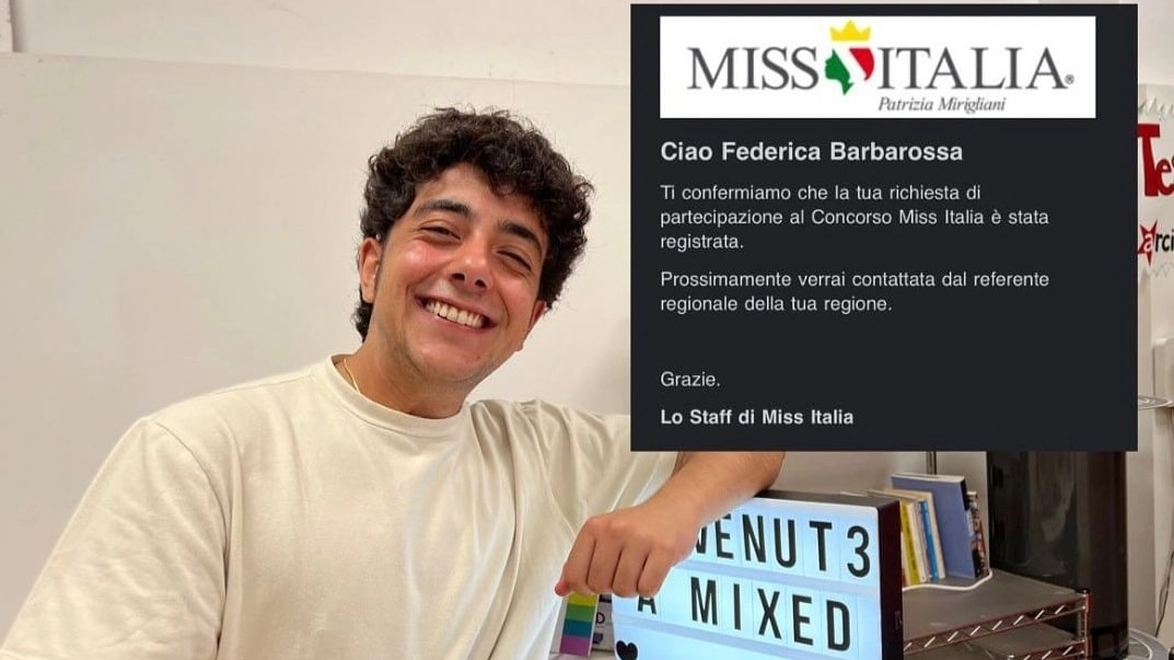 Federico, nato donna, si è iscritto a Miss Italia 2023