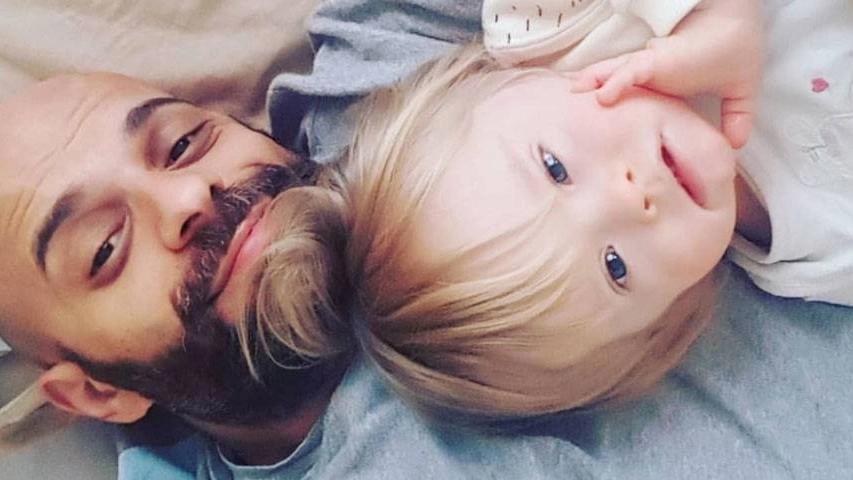 Luca Trapanese e la figlia Alba: la loro storia diventa un film (Instagram)