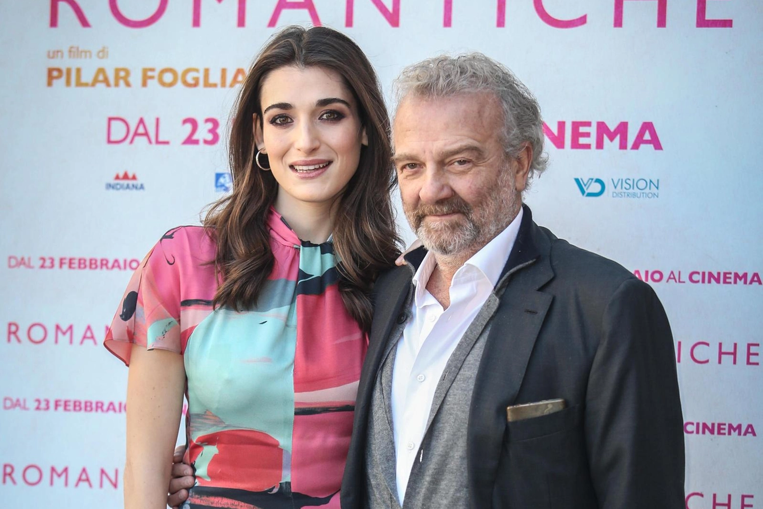 Pilar Fogliati e Giovanni Veronesi alla presentazione del film "Romeo è Giulietta"