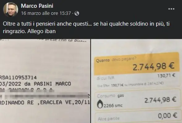 Bolletta del gas troppo alta, il parroco pubblica l'Iban della Chiesa su Facebook: "Se hai qualche soldino in più, ti ringrazio"