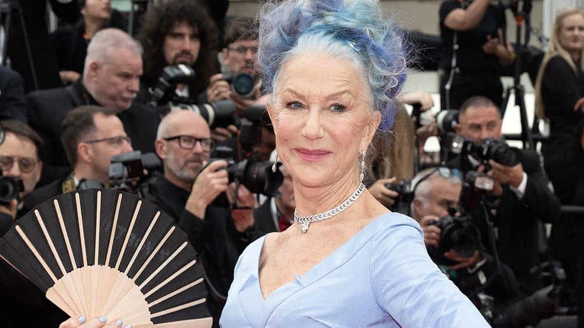 Helen Mirren sul red carpet del Festival di Cannes 2023