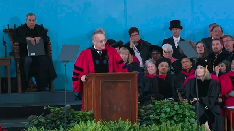 Tom Hanks riceve la laurea honoris causa all'Università di Harvard