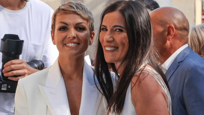 Francesca Pascale e Paola Turci subito dopo il sì, pronunciato il 2 luglio 2022