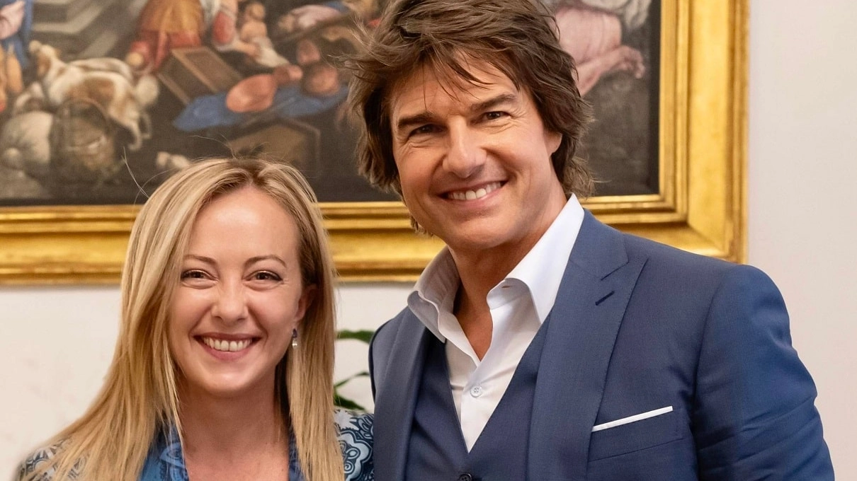 Italian Prime Minister Giorgia Meloni meets Tom Cruise in Rome