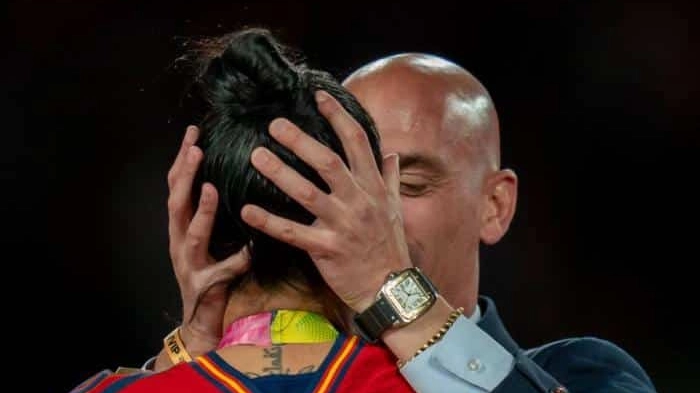 Luis Rubiales e la calciatrice Jenni Hermoso