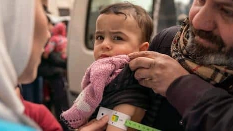 In Siria è partita la campagna di vaccinazione contro morbillo e polio (Foto: Unicef)