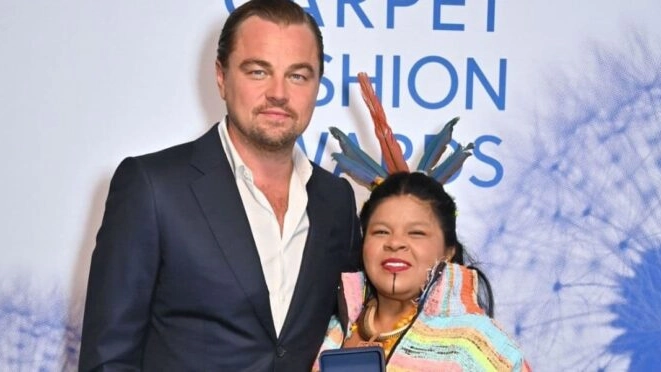 Leonardo DiCaprio e Sonia Guajajara (Instagram)