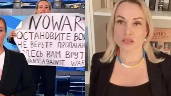 Marina Ovsyannikova, la giornalista russa che ha interrotto il tg di Channel One
