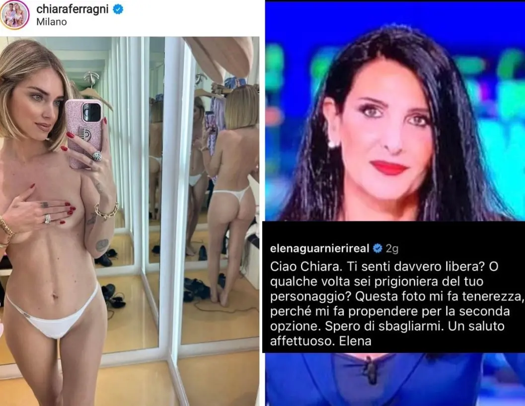 Giornalista del Tg5 risponde a Chiara Ferragni: "Libera o prigioniera?"