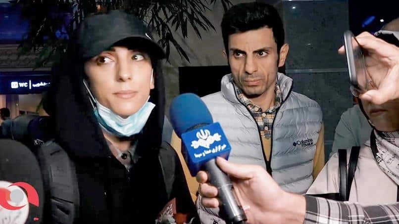 Elnaz Rekabi, l'atleta iraniana che gareggiò senza velo (Ansa)