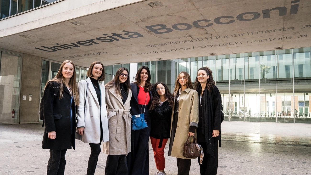 Le studentesse selezionate che, grazie al contributo di OTB Foundation, potranno frequentare un corso magistrale biennale all'Università Bocconi di Milano