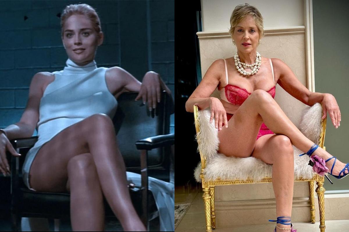 Sharon Stone ricrea la scena di “Basic Instinct” 32 anni dopo, sexy come un  tempo