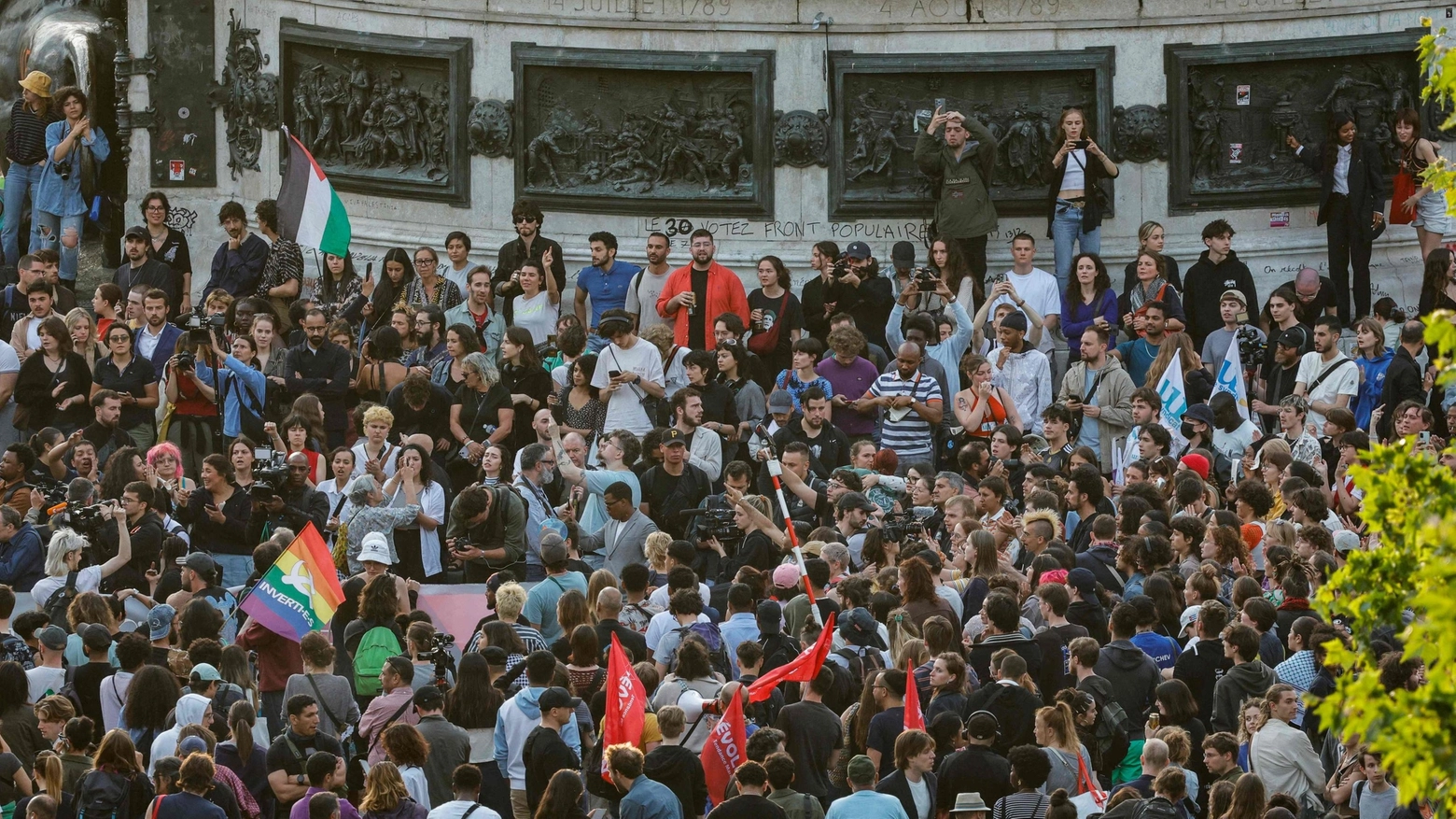 Manifestazioni contro l'estrema destra in Francia