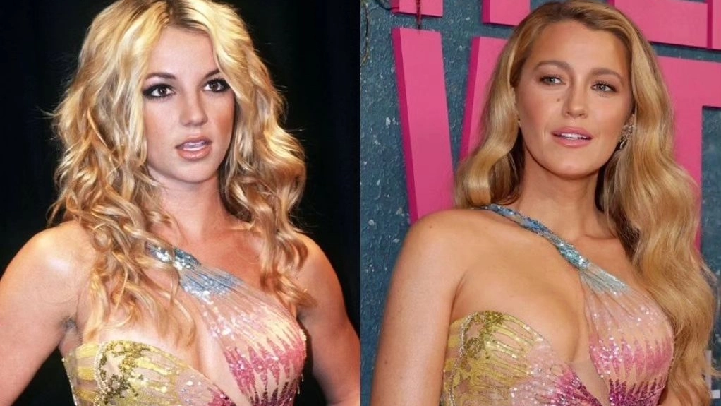 Britney Spears e Blake Lively con lo stesso vestito a 22 anni di distanza (Instagram)