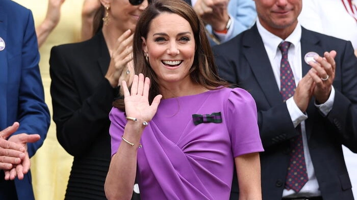 La principessa di Galles Kate Middleton arriva a Wimbledon