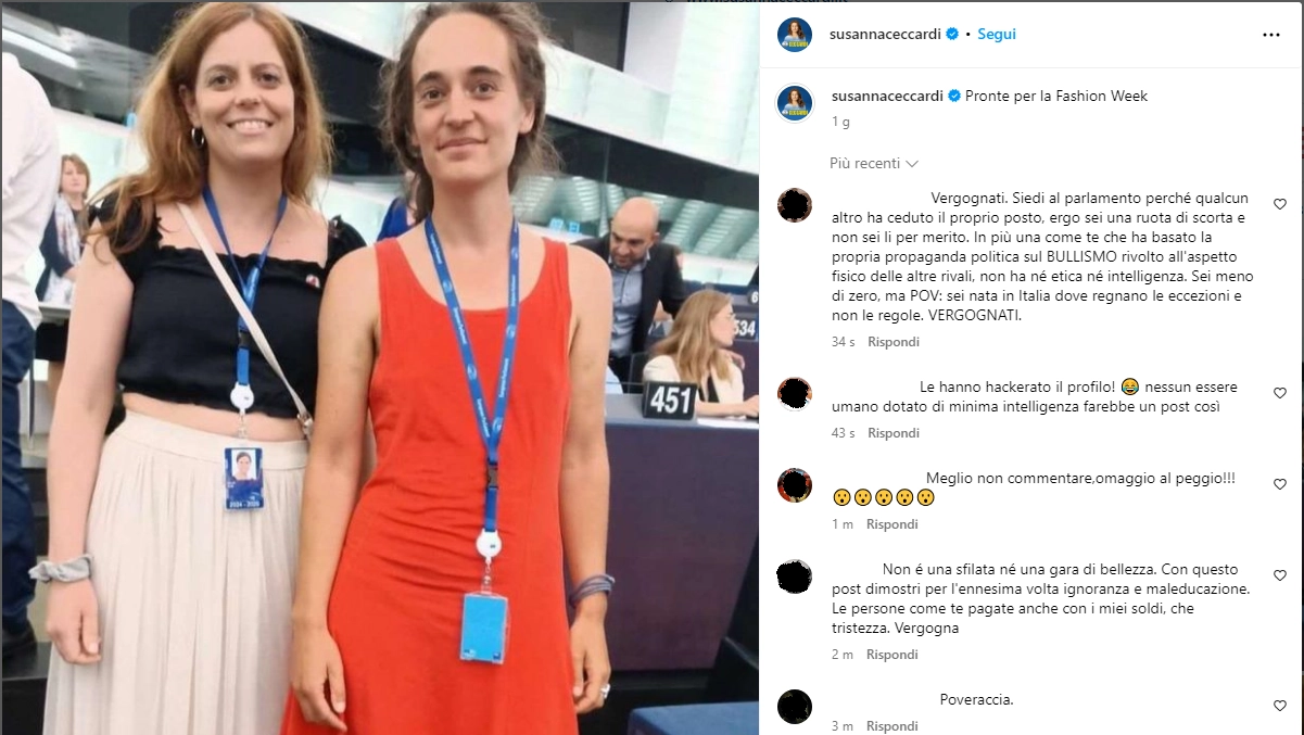 L’eurodeputata della Lega critica l’abbigliamento delle colleghe che a suo dire sarebbero “pronte per la fashion week”: tanti i commenti critici di chi la accusa di bodyshaming