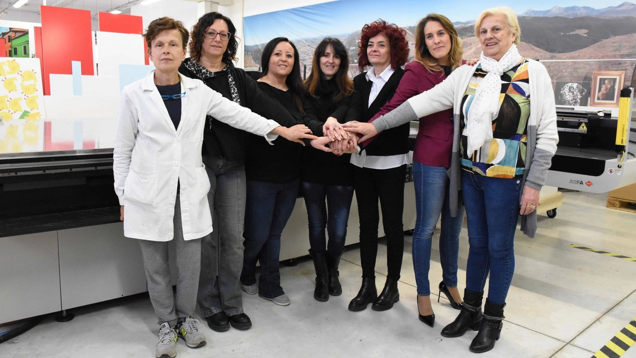 L’azienda tutta al femminile: sette donne e una tipografia