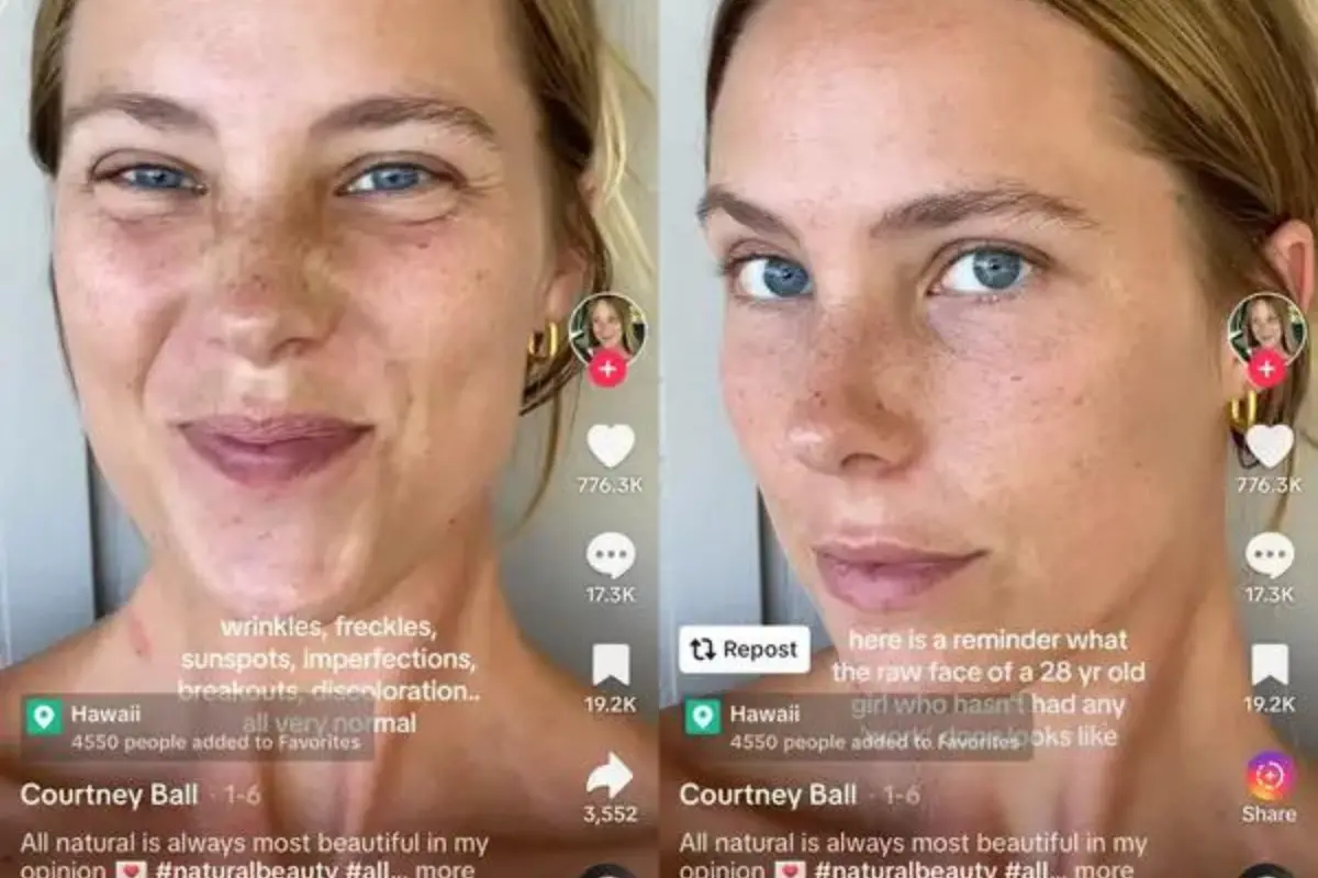 #untouchedface: su TikTok è virale la bellezza acqua e sapone