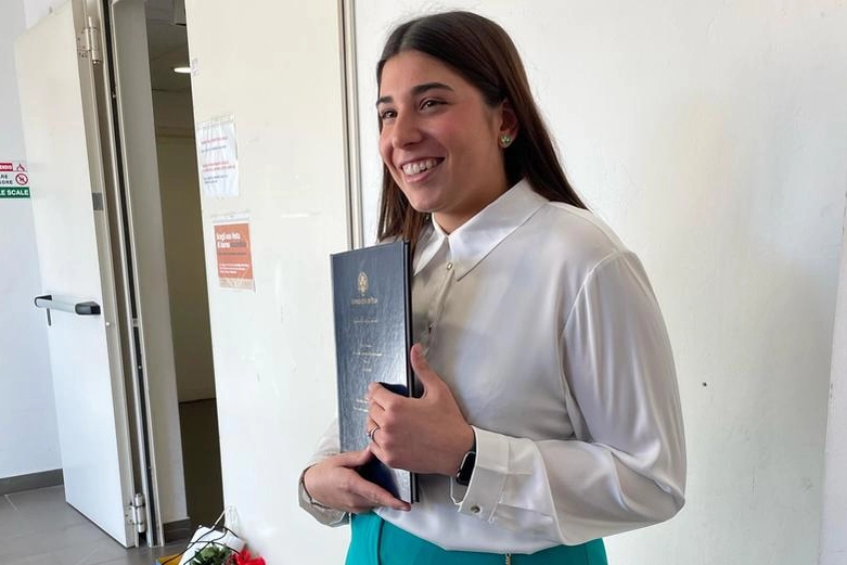Marta Vespi, 23enne residente a Pontedera si è appena laureata all’ateneo di Pisa