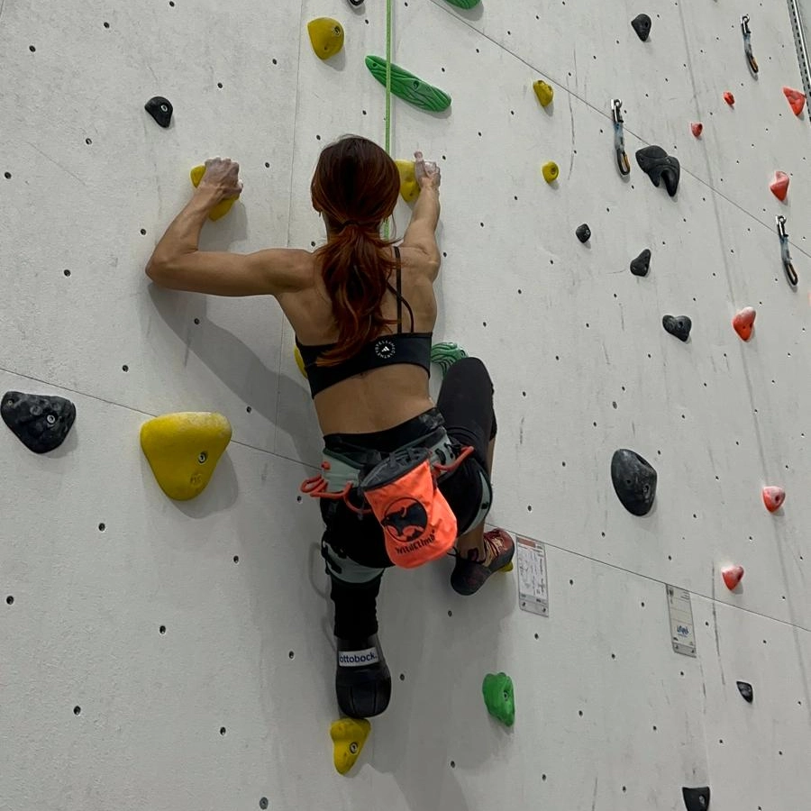 Fiamma Cocchi, atleta della nazionale italiana di paraclimbing