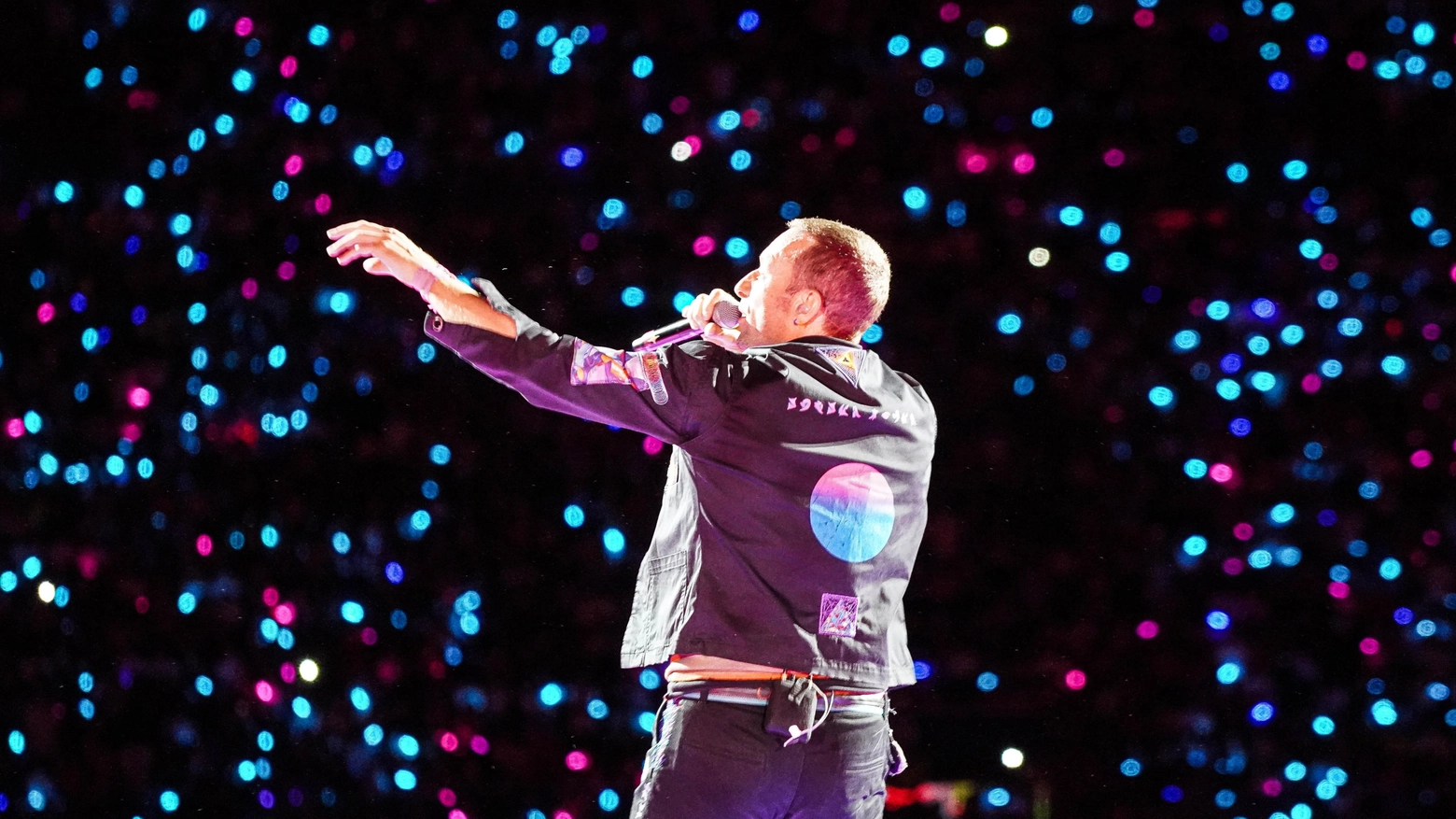 British rock band Coldplay in Naples.