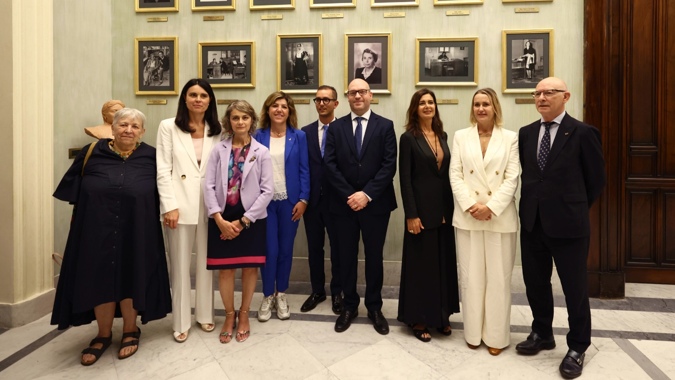 La foto dell'evento di questa mattina nella Sala delle Donne