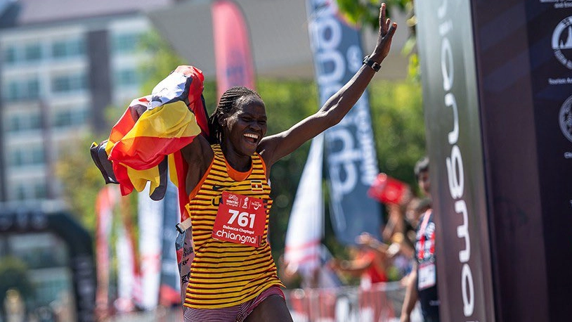 Una foto di Rebecca Cheptegei postat su X dalla Uganda Athletics Federation (X - @UgaAthletics2)