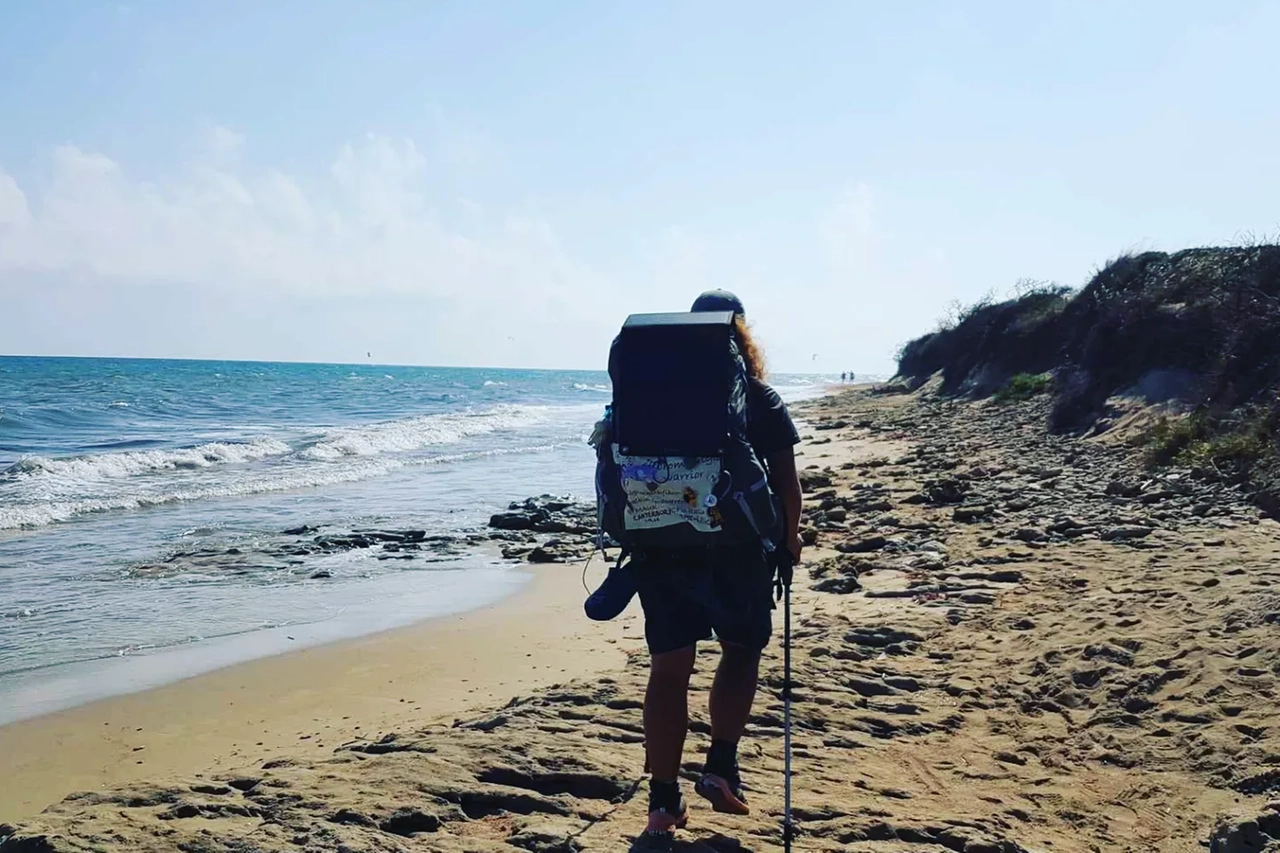 Paola Verando sulla via Francigena