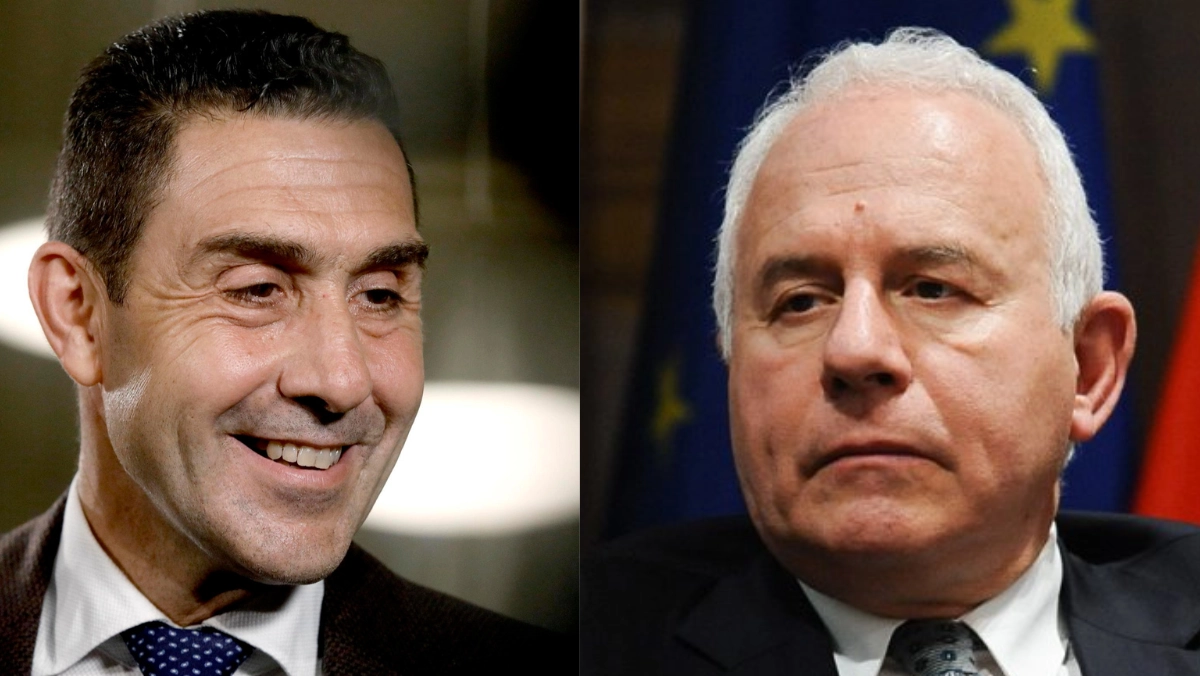 Roberto Vannacci (candidato per la Lega) e Marco Tarquinio (candidato per il Pd)