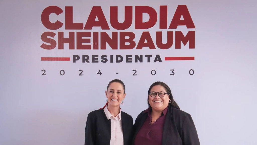 La presidente del Messico, Claudia Sheinbaum Pardo, con Citlalli Hernández, futura responsabile del ministero nazionale per le donne (X/Twitter)