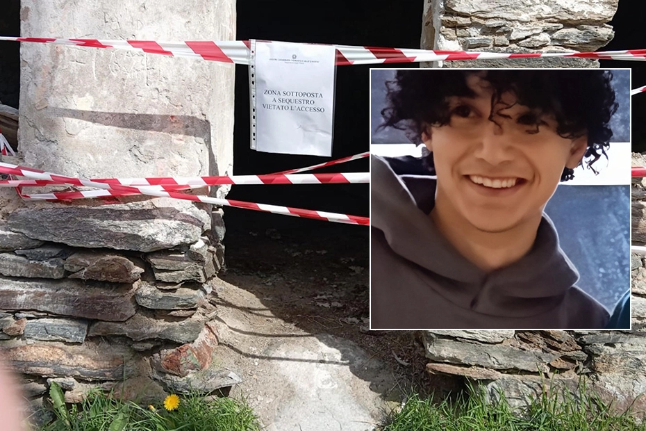 La chiesetta in cui è stato trovato il cadavere di Auriane Nathalie Laisne. Nel riquadro Sohaib Teima