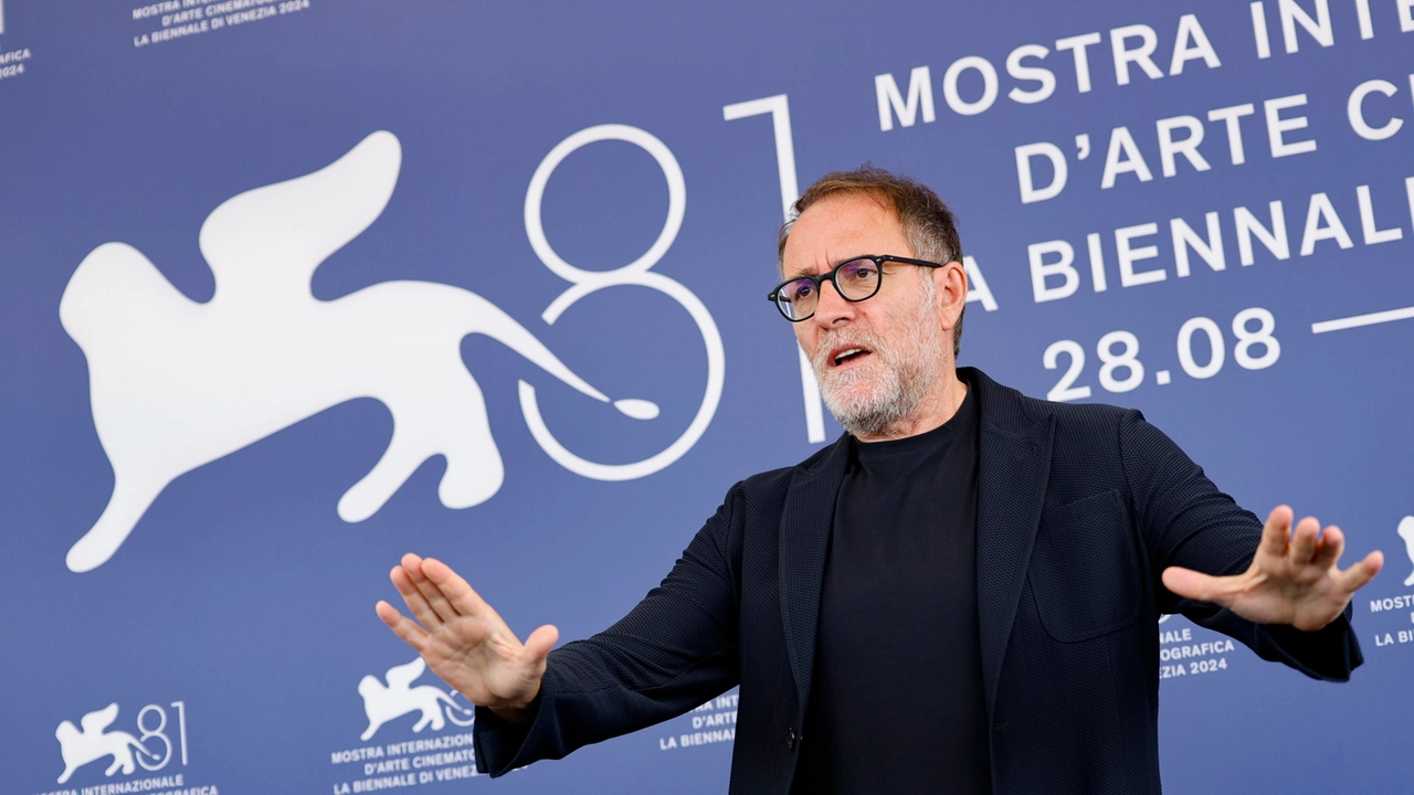 Italian actor and director Valerio Mastandrea poses at a photocall of ‘Nonostante’’ at the 81st annual Venice International Film Festival, in Venice, Italy, 28 August 2024. The movie is presented in 'Orizzonti' section at the festival running from 28 August to 07 September 2024. ANSA/FABIO FRUSTACI