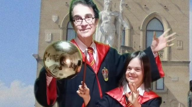 Mago Gabriel e la figlia Magica Gilly, organizzatori del Festival internazionale della magia di San Marino