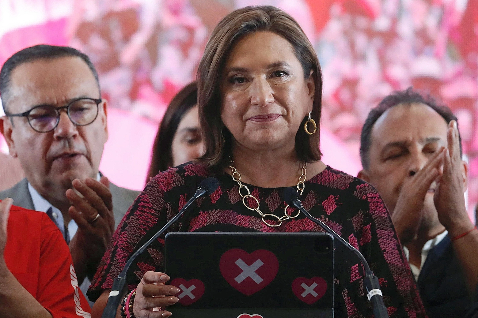 La candidata conservatrice alle presidenziali Xochitl Galvez