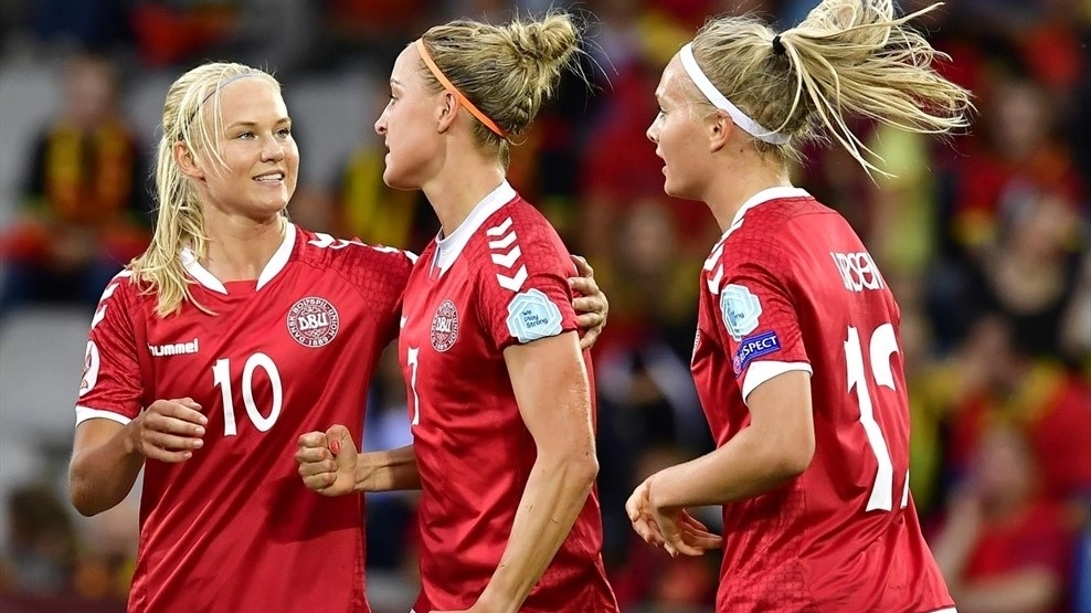 La Nazionale femminile danese 