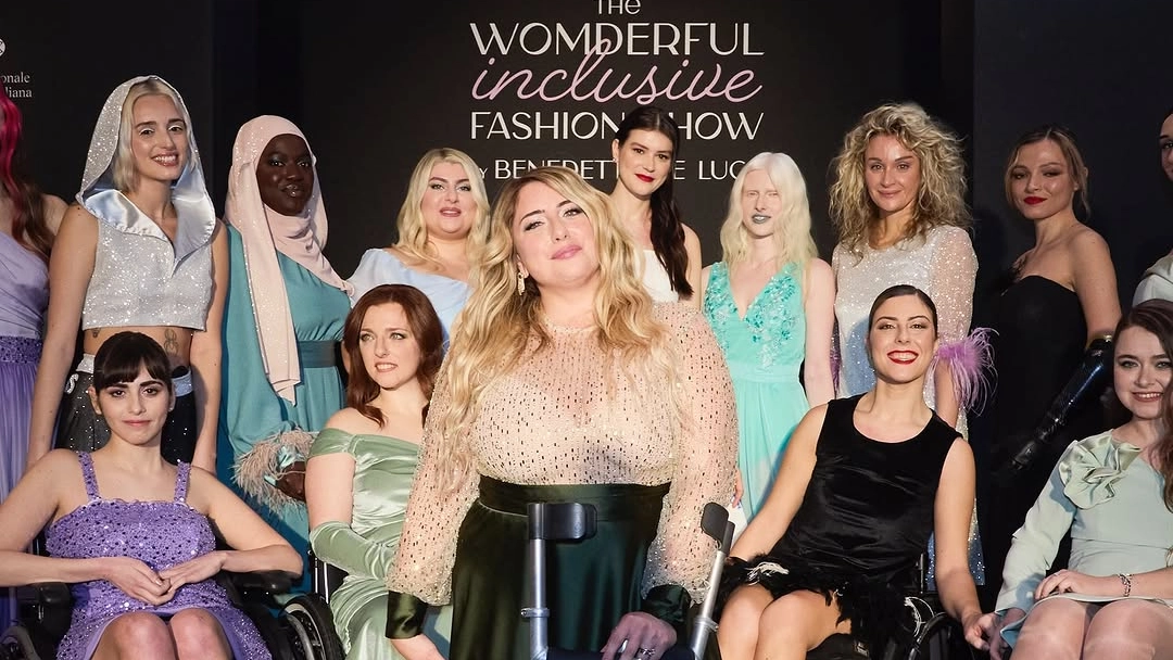 The Womderful Inclusive Fashion Show di Benedetta De Luca (al centro). Foto @gimavophoto_ da Instagram