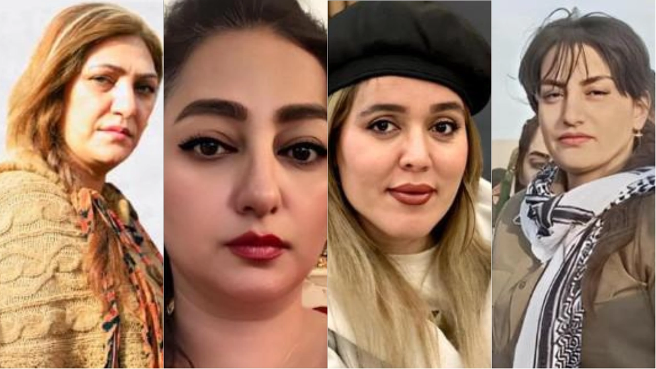 Da sinistra: Baran Saedi, Leila Pashaei, Souma Mohammadrezaei e Sohaila Motaei