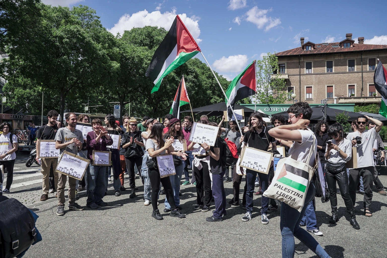Torino, la protesta del Politecnico a favore della Palestina