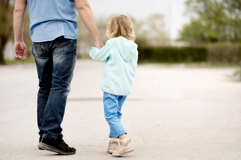 Un padre con la figlia