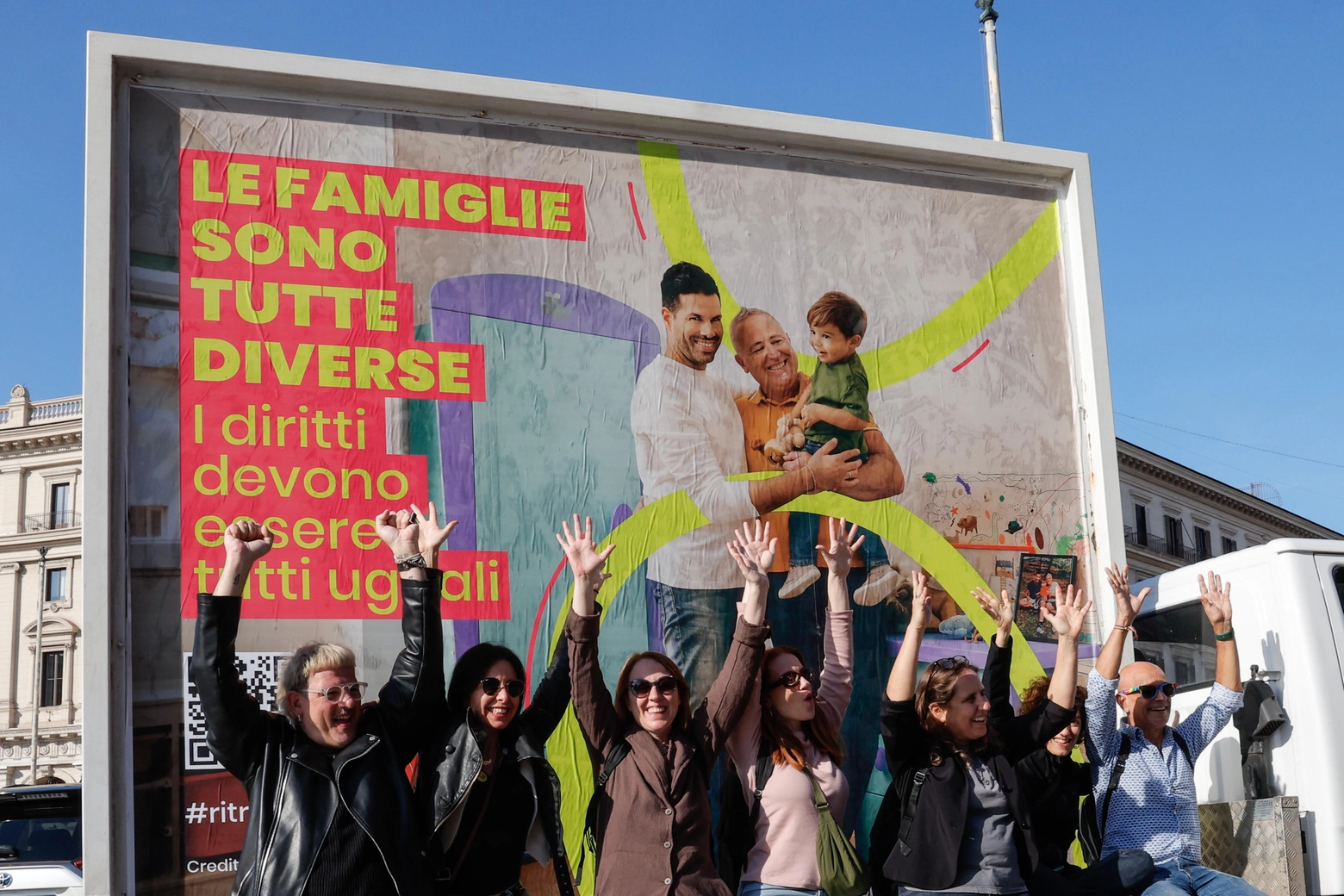 Flash mob per le famiglie arcobaleno