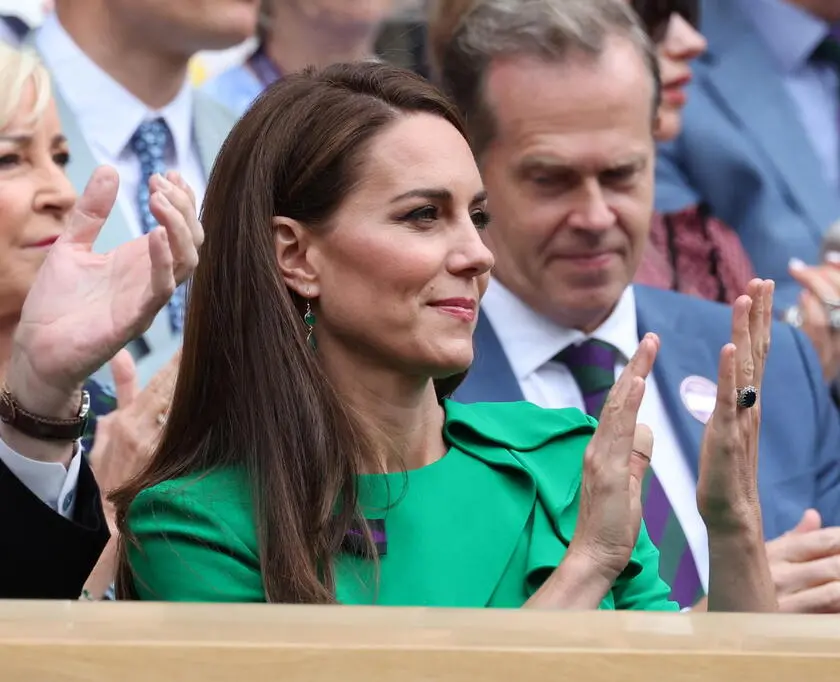 Kate Middleton a Wimbledon per la finale maschile: il set vinto contro la malattia