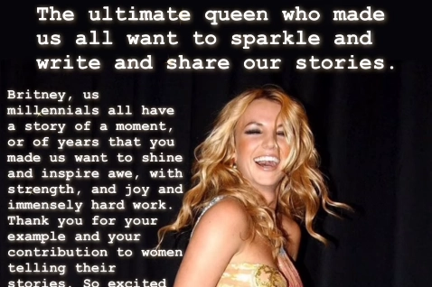 La dedica di Blake Lively a Britney Spears (Instagram)