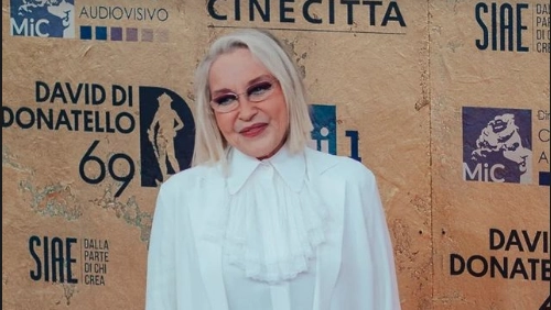 Eleonora Giorgi ai David di Donatello 2024 (Instagram/Siae)