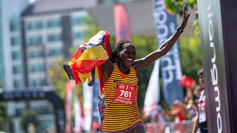 Una foto di Rebecca Cheptegei postat su X dalla Uganda Athletics Federation (X - @UgaAthletics2)