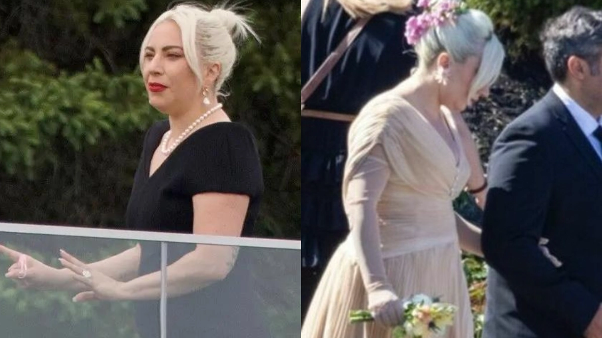 Lady Gaga al matrimonio della sorella