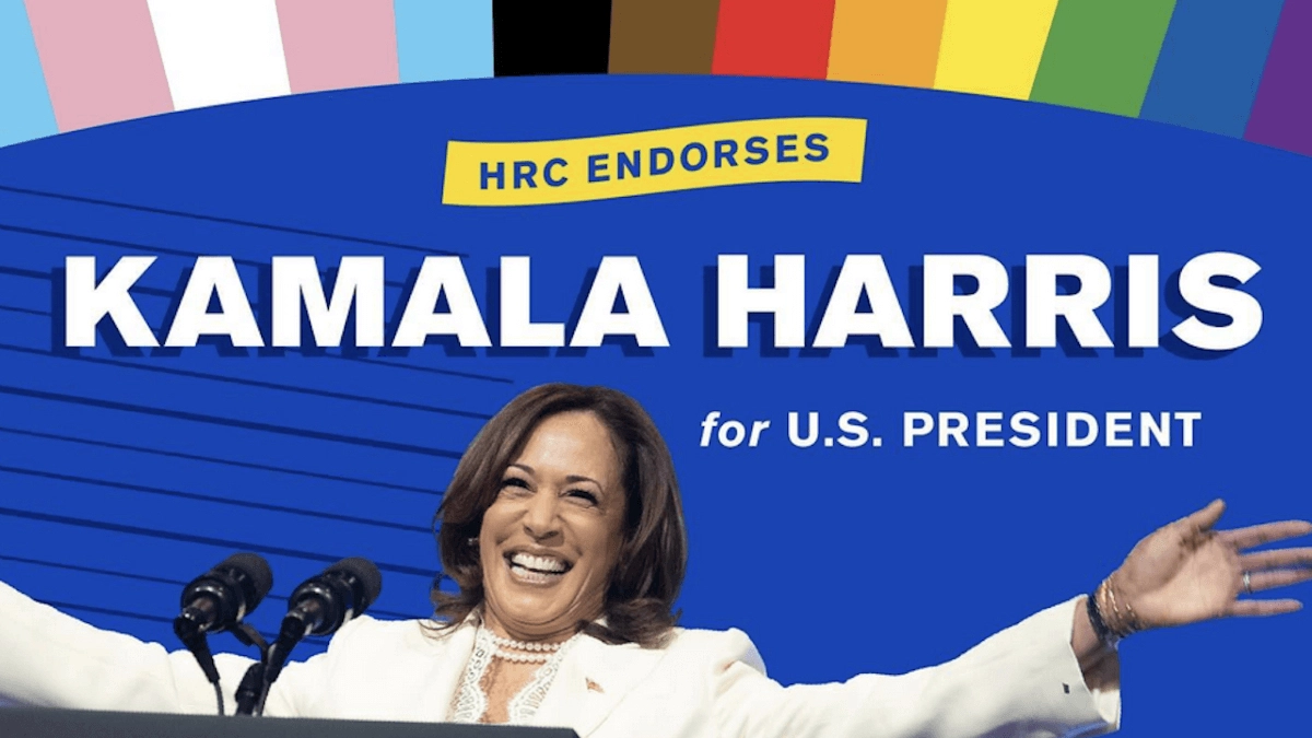 L'endorsement di Hruman Right Campaign a Kamala Harris (hrc.org)